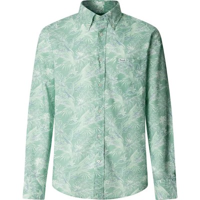 риза,с,дълъг,ръкав,дамски,ризи,мъжки,ризи,façonnable,tropical,long,sleeve,shirt,green,(jetty,blue)