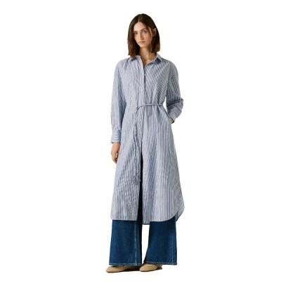 рокля,дамски,поли,и,рокли,pepe,jeans,bali,long,sleeve,dress,blue,(blue)