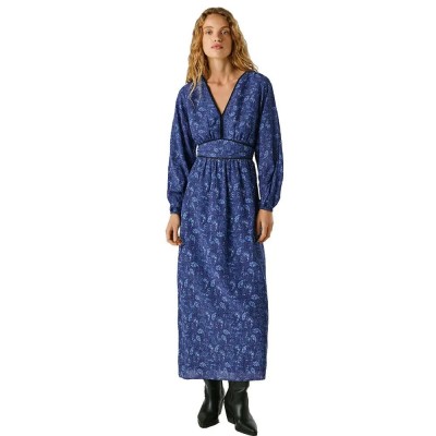 рокля,дамски,поли,и,рокли,pepe,jeans,barby,long,sleeve,midi,dress,blue,(union,blue)