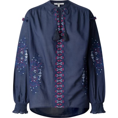 дамски,блузи,pepe,jeans,beliza,long,sleeve,blouse,blue,(deep,sea,blue)