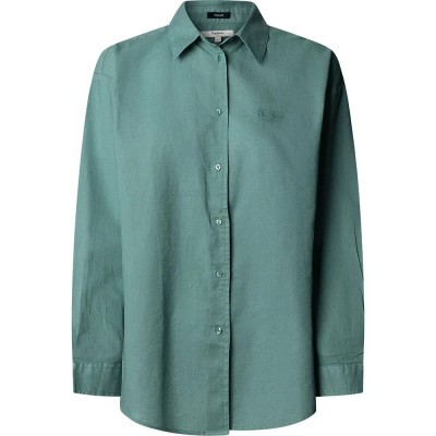 риза,с,дълъг,ръкав,дамски,ризи,мъжки,ризи,pepe,jeans,bernadette,long,sleeve,shirt,green,(hydro,green)