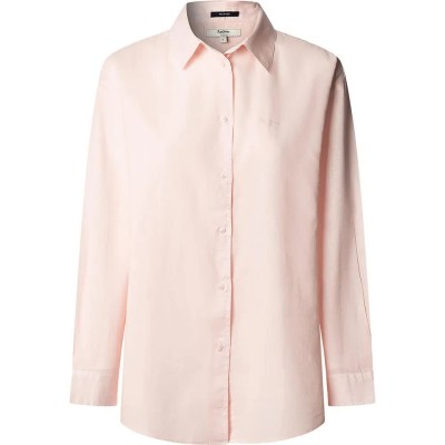 риза,с,дълъг,ръкав,дамски,ризи,мъжки,ризи,pepe,jeans,bernadette,long,sleeve,shirt,pink,(pale,pink)