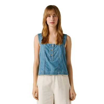 дамски,блузи,pepe,jeans,bridget,sleeveless,blouse,blue,(denim)