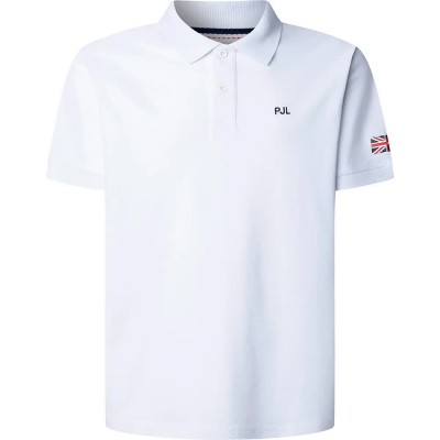 дамски,блузи,с,яка,мъжки,блузи,с,яка,pepe,jeans,clayton,short,sleeve,polo,white,(white)