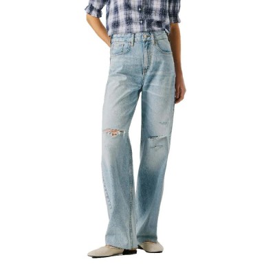 мъжки,панталони,дамски,панталони,pepe,jeans,eden,stone,damage,straight,fit,high,waist,jeans,blue,(blue,rigid,denim)