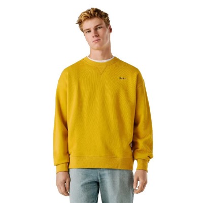 блуза,мъжки,пуловери,pepe,jeans,geo,small,logo,sweatshirt,yellow,(ochre,yellow)