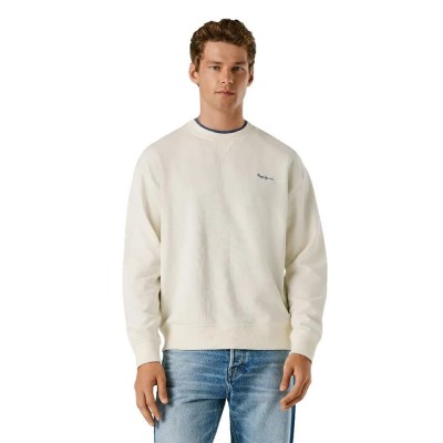 блуза,мъжки,пуловери,pepe,jeans,geo,small,logo,sweatshirt,white,(off,white)