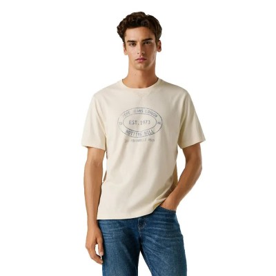 тениска,мъжки,тениски,дамски,тениски,pepe,jeans,gon,short,sleeve,t,shirt,beige,(ivory,white)