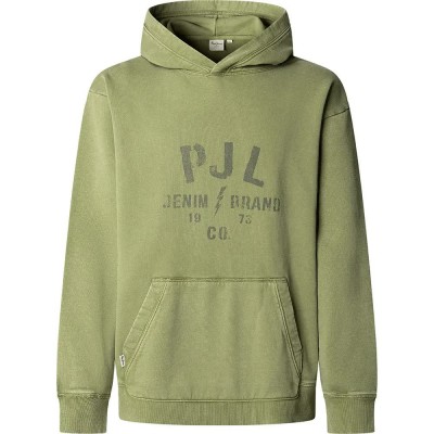 суичър,мъжки,пуловери,pepe,jeans,gunner,hoodie,green,(washed,army,green)