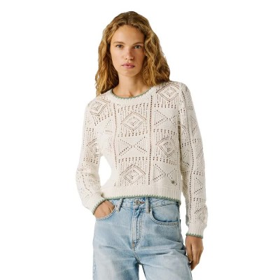 блуза,мъжки,пуловери,дамски,пуловери,pepe,jeans,kas,sweater,beige,white,(antique,white)