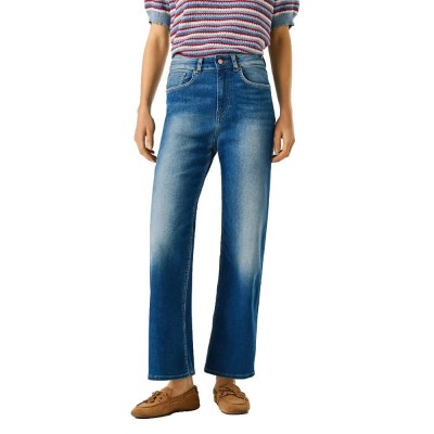 мъжки,панталони,дамски,панталони,pepe,jeans,lexa,straight,fit,high,waist,jeans,blue,(royal,blue)