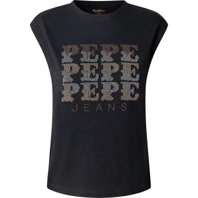 тениска,мъжки,тениски,дамски,тениски,pepe,jeans,lujan,sleeveless,t,shirt,black,(black)