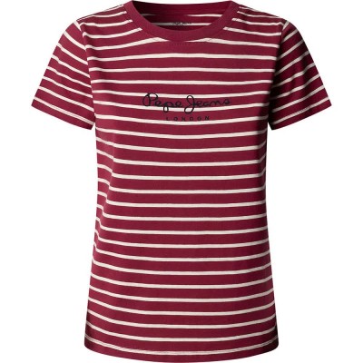 тениска,мъжки,тениски,дамски,тениски,pepe,jeans,mae,striped,short,sleeve,t,shirt,red,(cranberry,pink)