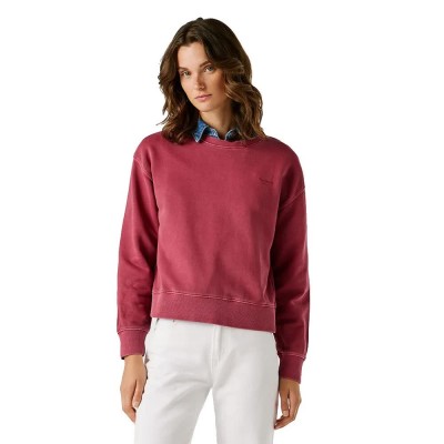 блуза,дамски,блузи,pepe,jeans,malu,sweatshirt,pink,(cranberry,pink)