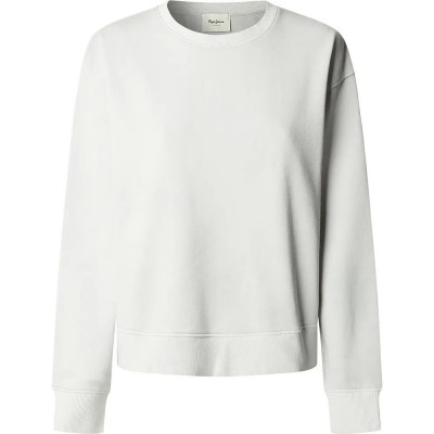 блуза,дамски,блузи,pepe,jeans,malu,sweatshirt,white,(oxford,blue)