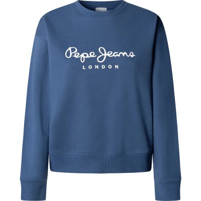 блуза,дамски,блузи,pepe,jeans,maty,sweatshirt,blue,(bay,blue)