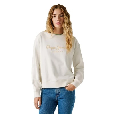 блуза,дамски,блузи,pepe,jeans,maty,sweatshirt,white,(antique,white)