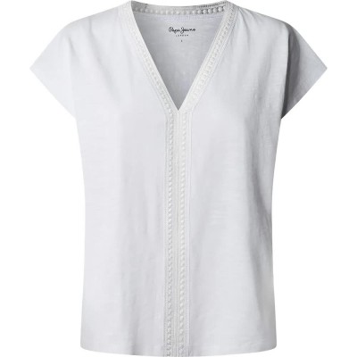 тениска,мъжки,тениски,дамски,тениски,pepe,jeans,mila,short,sleeve,t,shirt,white,(antique,white)