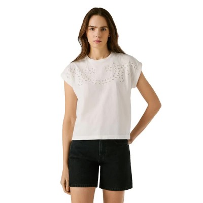 тениска,мъжки,тениски,дамски,тениски,pepe,jeans,mina,short,sleeve,t,shirt,white,(white)