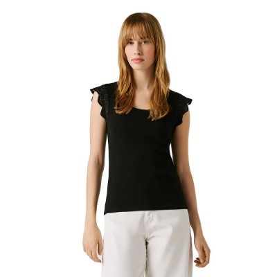 тениска,мъжки,тениски,дамски,тениски,pepe,jeans,mireya,sleeveless,t,shirt,black,(black)