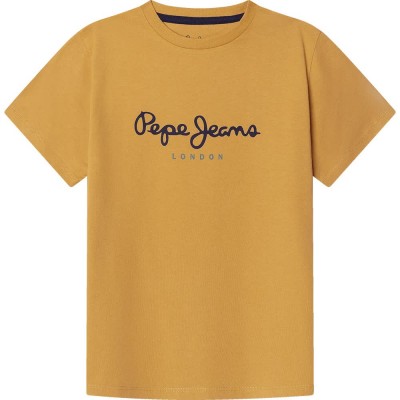 тениска,мъжки,тениски,дамски,тениски,pepe,jeans,new,art,short,sleeve,t,shirt,yellow,(ochre,yellow)
