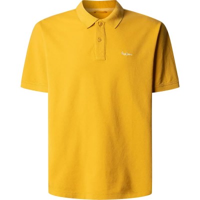 дамски,блузи,с,яка,мъжки,блузи,с,яка,pepe,jeans,oscar,short,sleeve,polo,yellow,(siena,yellow)