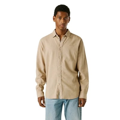риза,с,дълъг,ръкав,дамски,ризи,мъжки,ризи,pepe,jeans,payton,long,sleeve,shirt,beige,(malt,beige)