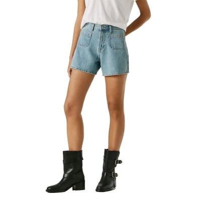 къси,панталони,мъжки,панталони,дамски,панталони,pepe,jeans,rachel,high,waist,denim,shorts,blue,(denim)
