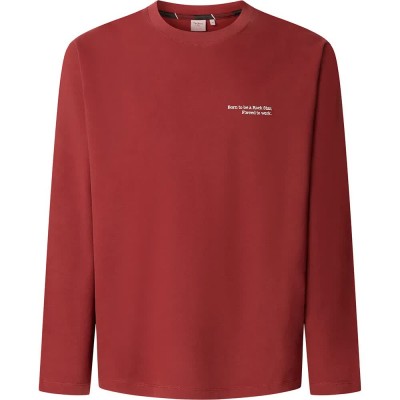 тениска,мъжки,тениски,дамски,тениски,pepe,jeans,somer,long,sleeve,t,shirt,red,(currant,red)