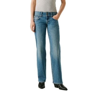 мъжки,панталони,дамски,панталони,pepe,jeans,venus,straight,fit,low,waist,jeans,blue,(vintage,medium,blue)