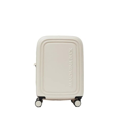 куфари,mandarina,duck,logoduck,+,szv34,trolley,bag,beige,(white,mocha)