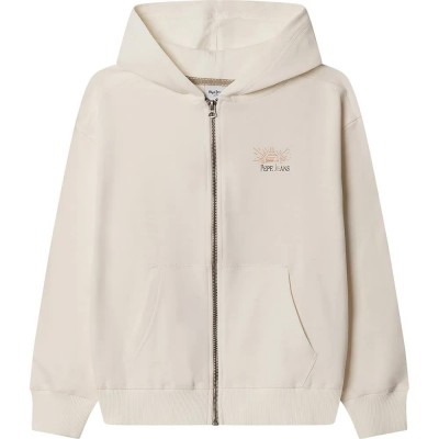 блуза,детски,блузи,pepe,jeans,sonny,full,zip,sweatshirt,beige,(mousse,white)