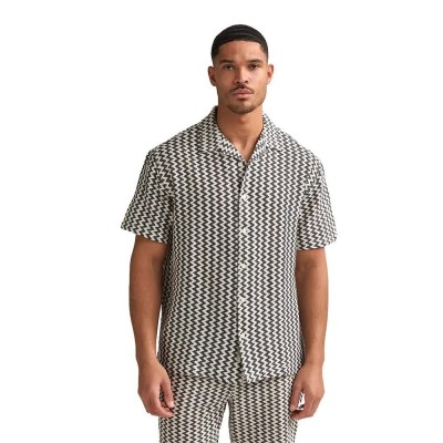 риза,с,къс,ръкав,дамски,ризи,мъжки,ризи,petrol,industries,m,1060,sis434,short,sleeve,shirt,beige,grey,(seashell)