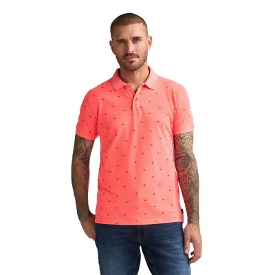 дамски,блузи,с,яка,мъжки,блузи,с,яка,petrol,industries,m,2060,pol921,short,sleeve,polo,orange,(fiery,coral)