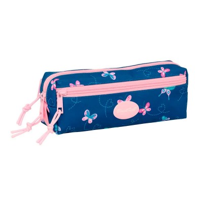 канцеларски,принадлежности,safta,blackfit8,mariposas,22x8.5x6,cm,triple,pencil,case,blue,(multicolor)