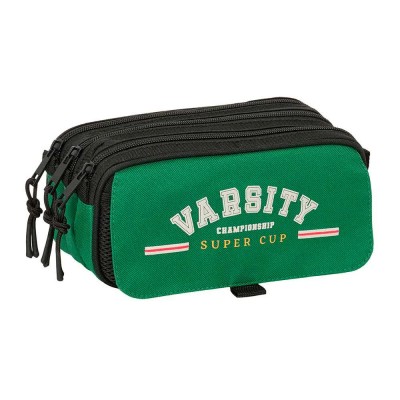 канцеларски,принадлежности,safta,blackfit8,varsity,21.5x10x8,cm,pencil,case,green,(multicolor)