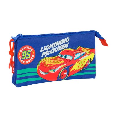 канцеларски,принадлежности,safta,cars,22x12x3,cm,triple,pencil,case,blue,(multicolor)