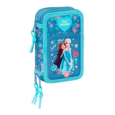 канцеларски,принадлежности,safta,frozen,12.5x19.5x5.5,cm,triple,pencil,case,blue,(multicolor)
