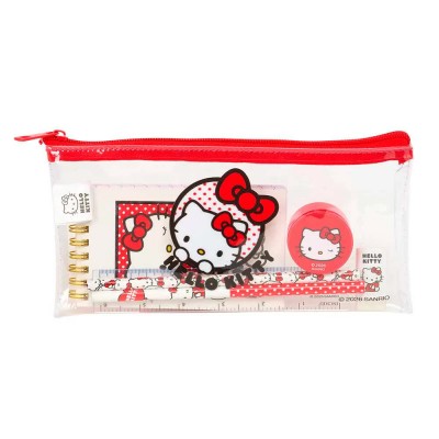 канцеларски,принадлежности,safta,hello,kitty,22.5x10.5x1,cm,pencil,case,white,(multicolor)