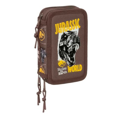 канцеларски,принадлежности,safta,jurassic,world,12.5x19.5x5.5,cm,triple,pencil,case,brown,(multicolor)