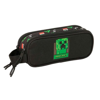 ученически,принадлежности,safta,minecraft,21x8x6,cm,double,pencil,case,black,(multicolor)