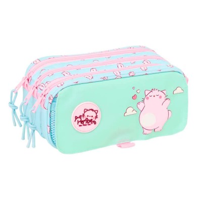 канцеларски,принадлежности,safta,pembe,the,pink,cat,21.5x10x8,cm,pencil,case,green,blue,(multicolor)