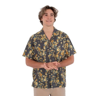 риза,с,къс,ръкав,дамски,ризи,мъжки,ризи,hurley,dogpatch,camp,short,sleeve,shirt,black,(black)