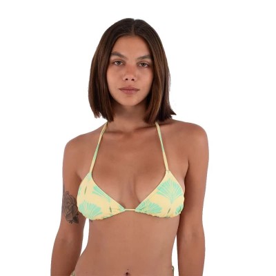 дамски,бански,костюми,hurley,triangle,print,bikini,top,yellow,(macadamia)