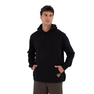 суичър,мъжки,пуловери,hurley,trudy,tattoo,skull,hoodie,black,(black)