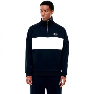блуза,мъжки,пуловери,ea7,emporio,armani,7m001548,af12661,half,zip,sweatshirt,blue,(armani,blue)