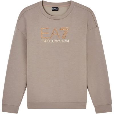 блуза,дамски,блузи,ea7,emporio,armani,7w001488,af24375,sweatshirt,beige,(aluminum)