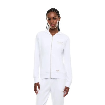блуза,дамски,блузи,ea7,emporio,armani,evolution,full,zip,sweatshirt,white,(white)