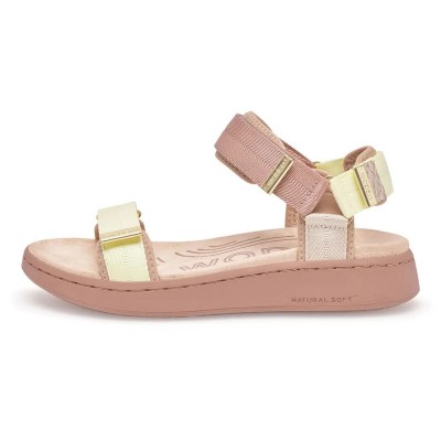 сандали,дамски,сандали,и,чехли,woden,line,tricolor,sandals,pink,(taupe,multicolor)