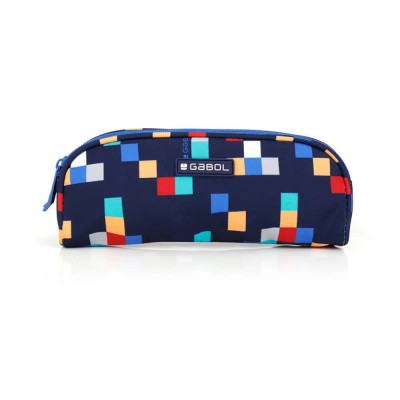 канцеларски,принадлежности,gabol,cubik,double,pocket,pencil,case,blue,(azul,marino)